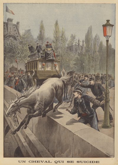 Suicide of a horse by French School